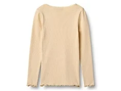 Wheat Reese rib t-shirt macadamia med blonde
